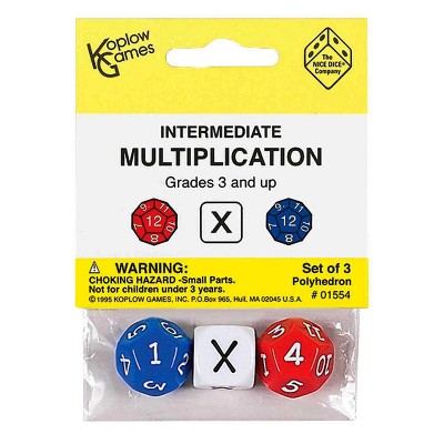 Koplow Games Dice Game Math Fractions Basic (Set of 6)