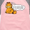Girls' - Garfield - Not Always Right Shirt Tail Raglan Graphic T-shirt - 2 of 3