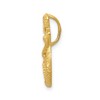 Black Bow Jewelry 14k Yellow Gold Diamond Cut Mermaid with Sea Star Pendant - 2 of 4