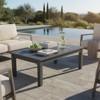 Covers & All Studio 44 in L Rectangle Coffee Table, Pearl River Grey Wicker w / Glass Top - 3 of 4