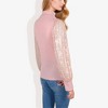 Anna-Kaci Women's Mock Neck Long Sleeve Top Sequin Detail Ribbed Knit Pullover - 3 of 4
