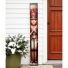 HomeRoots 72" Black And Red Solid Wood Christmas Female Nutcracker Porch Sign - 2 of 4