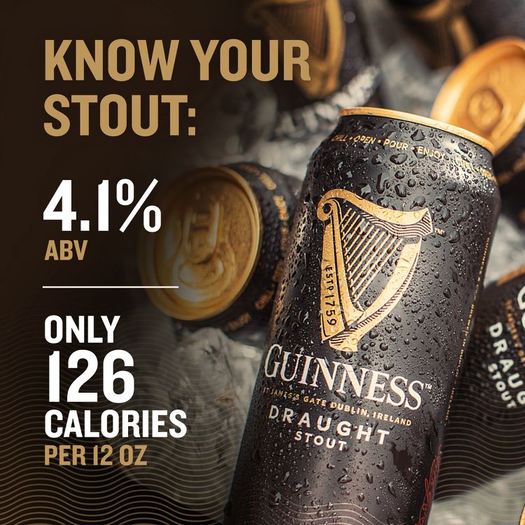 Guinness Draught Beer - 8pk/14.9 fl oz Cans, 4 of 10