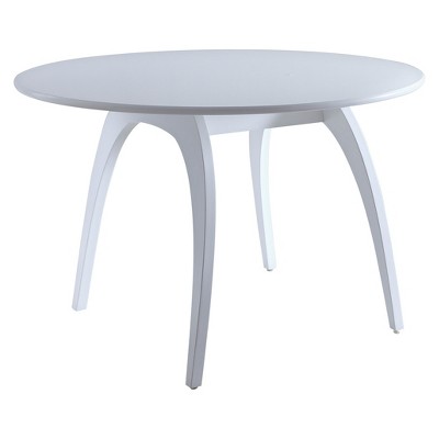 Beckett Round Dining Table Glossy White - Hives & Honey