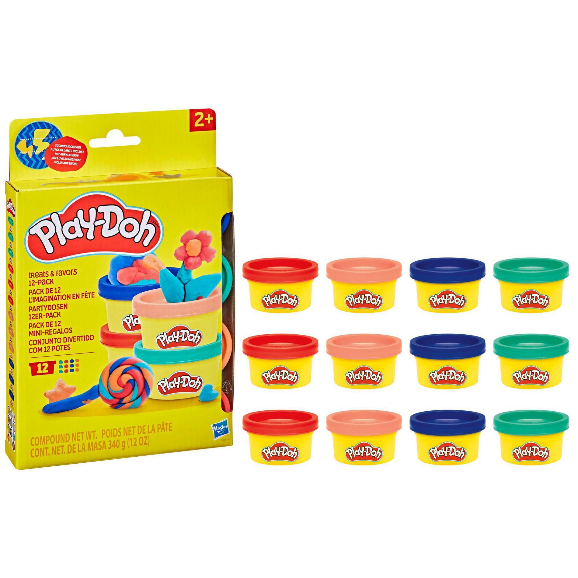 Play-Doh Shareable Pack (12 pk 1oz Cans), Back to School Supplies