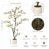 4FT Artificial Magnolia Tree with Realistic White Flowers & Lush Green Leaves - 2 of 4