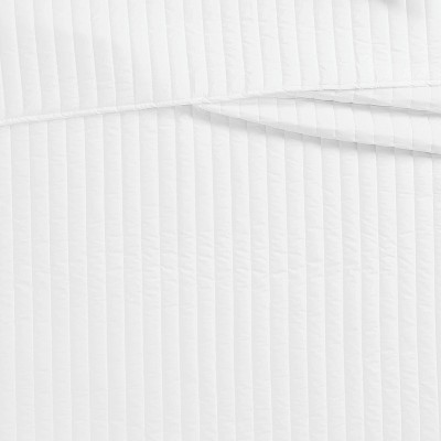 White Full Cotton Quilt Set with Polyfill