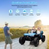 Ride On Car for Kids, 24V 2 Seater, 4WD Utv Electric Cars with Remote Control, More Foldable Seat, Music, Light - 4 of 4