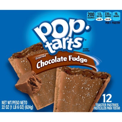 Pop-Tarts Frosted Chocolate Fudge Pastries - 12ct/20.31oz - Kellogg's ...