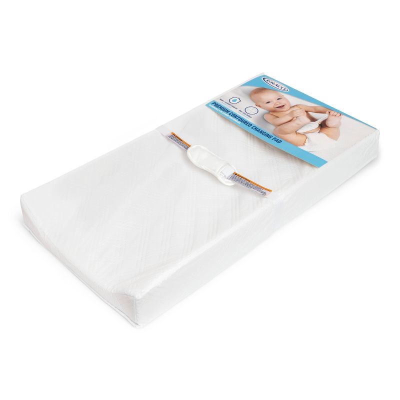 Graco Premium 2 Sided Contoured Changing Pad - White, 3 of 9