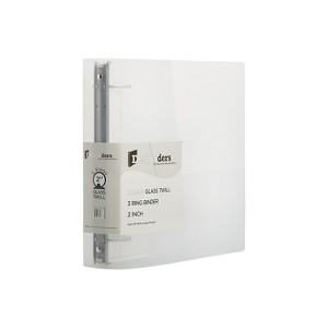 JAM Paper Standard 2" 3-Ring Flexible Poly Binder Clear 820T2CL - 1 of 4