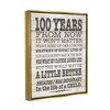 Stupell Industries 100 Years From Now Inspiring Teacher Framed Canvas - 3 of 3