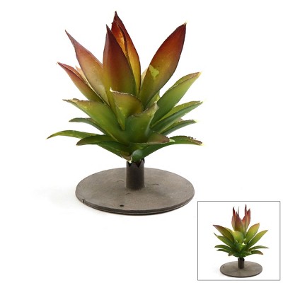 Unique Bargains Plastic Terrarium Leaves Plant Animals Habitat for Amphibian Reptile Green