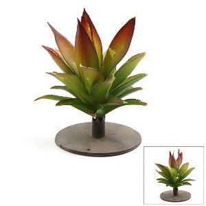 Unique Bargains Plastic Terrarium Leaves Plant Animals Habitat for Amphibian Reptile Green - 1 of 3