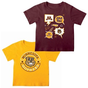 NCAA Minnesota Golden Gophers Toddler Boys' 2pk T-Shirt - 1 of 3
