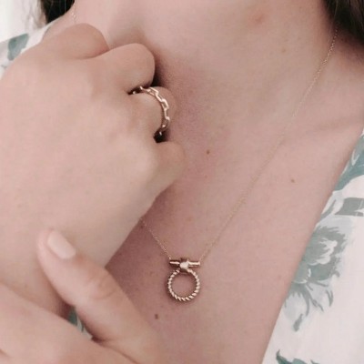 Doorknocker Necklace in Gold, Rose Gold, Silver - Honeycat