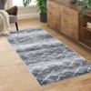 Modern 2x6 Machine Washable Runner Rug for Hallway Geometric Non Slip Backing Rug Ultra Soft Thin Striped Foldable Rug for Entryway Laundry Kitchen - 3 of 4
