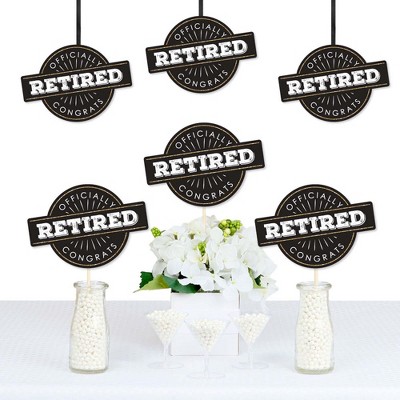 Big Dot of Happiness Happy Retirement - Decorations DIY Retirement Party Essentials - Set of 20