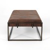 NicBex Modern 49" Bedroom Bench Accent Stools with Cushioned Top and Metal Frame for Bedroom and Entryway - 3 of 4