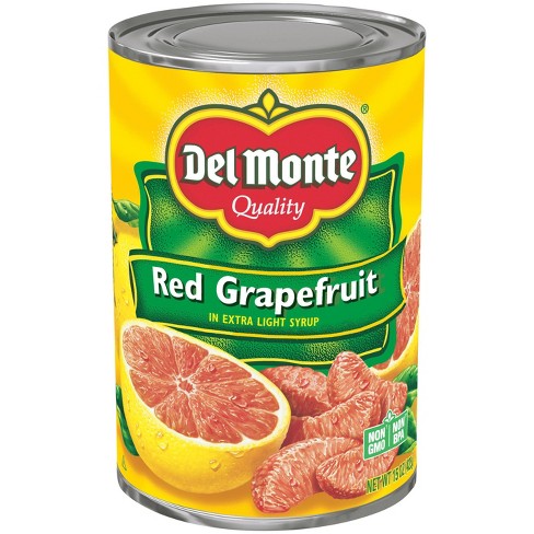 Del Monte Red Grapefruit Sections In Light Syrup 15oz : Target