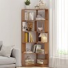 KTMBDW 64.5” Tall Corner Bookshelf, 6-Tier Bookcase with Open Storage, L Shaped Tall Bookcases Wooden Storage Shelves for Home Office - 2 of 4