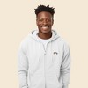 Dalix Cappuccino Embroidered Zip Hoodie Fleece Long Sleeve Pocket Warm Soft Mens - 4 of 4