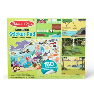 Melissa & Doug Reusable Habitats Sticker Pad - 150+ Reusable Stickers - 1 of 4