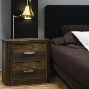 NicBex Nightstand with Drawers,Side Table with Wood Tapered Legs and Finish,Modern Bedside Table for Bedroom,Living Room - 1 of 4