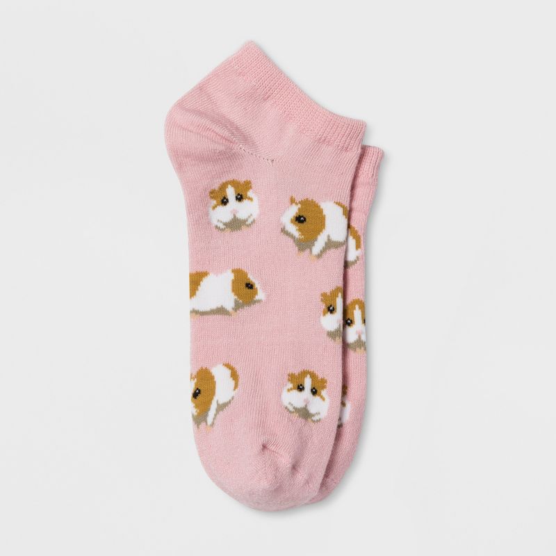 Women&#39;s Guinea Pig Low Cut Socks - Xhilaration&#8482; Pink 4-10, 1 of 5