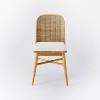 Juniper Woven Dining Chair with Cushion Natural - Threshold™ designed with Studio McGee - image 3 of 4