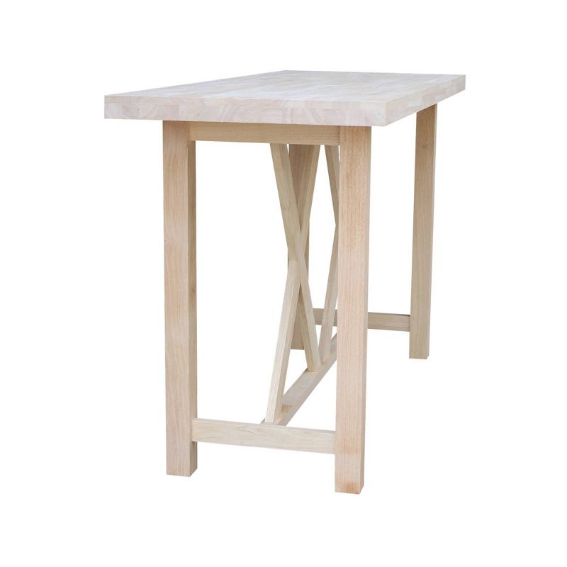 Paul Bar Height Table Unfinished - International Concepts, 4 of 8