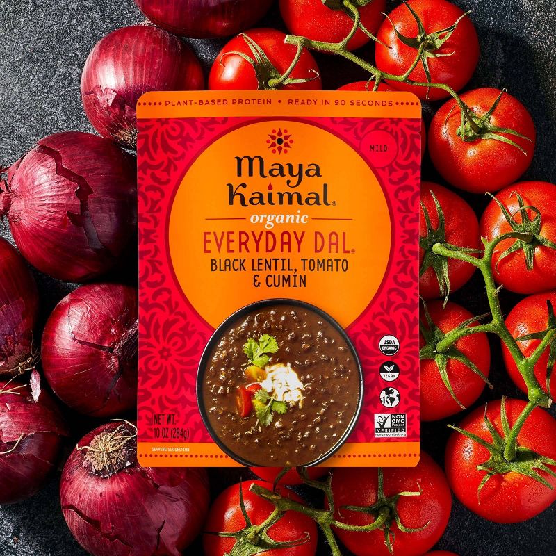 Maya Kaimal Organic Vegan Everyday Dal Black Lentils with Tomato and Cumin - 10oz, 4 of 6