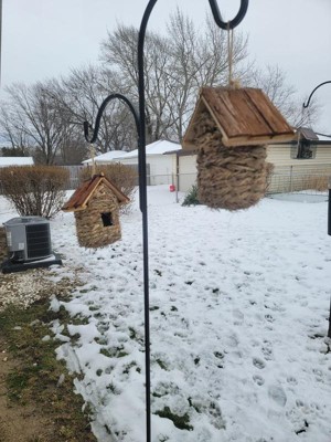 Backyard Expressions 2 Pack of Songbird House Natural Bird Huts