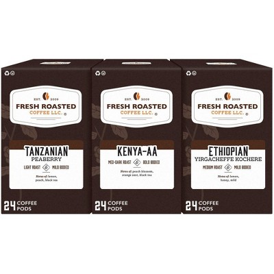 Fresh Roasted Coffee - African Coffee Variety Pack - 72CT Single Serve Pods