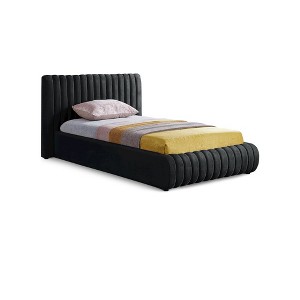 Meridian Furniture,Nico Velvet Bed - 1 of 4