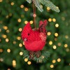 Northlight 5.25" Red Burlap Cardinal with Pine Needles and Berries Christmas Ornament - image 2 of 4