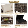 Outdoor PE Wicker Furniture Set 4 Piece - 3 of 4