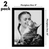 Americanflat 2 Pack of 8x10 Frames - Plexiglass Cover - Black - 2 of 4