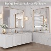 KIOTEE Rectangular Aluminum Alloy Framed and Tempered Glass Wall Bathroom Vanity Mirror in Matte Black - 2 of 4
