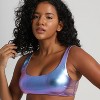 LECHERY Women's Lustrous Scoop Neck Bikini Swim Top - 4 of 4