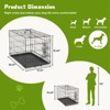JIONJOY Heavy Duty Steel Dog Crate - Airline Approved Pet Kennel with Lock, Foldable Single Door Cage & Removable Tray for Dogs - 2 of 3