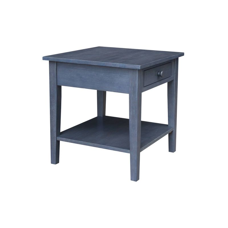 Spencer End Table Antique Washed Heather Gray - International Concepts, 5 of 12
