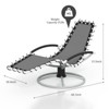 GustoWave 360° Swivels Outdoor Chaise Lounge Chair, 68'' Patio Lounger for Poolside, Garden - Weather-Resistant Reclining Sunbathing Chair - 2 of 4