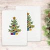 Linum Home Textiles Christmas Presents - Embroidered Luxury 100% Turkish Cotton Hand Towels (Set of 2) - 2 of 3