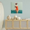 Stupell Industries Retro Woman in Swimsuit Canvas Wall Art - 2 of 4