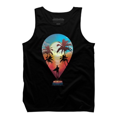 Men's Design By Humans Summer Vibes By clingcling Tank Top