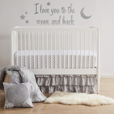 I love you to the sale moon and back crib set