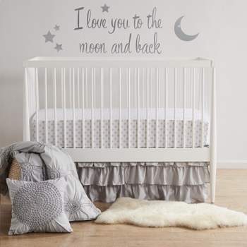 Willow 5-Piece Crib Bedding Set- Grey - Levtex Baby