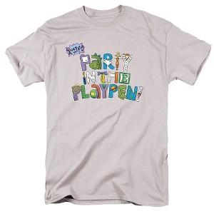 Rugrats Party In The Playpen Adult T-Shirt Silver 2X Large - 1 of 4