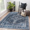Fulvari Area Rugs for Living Room Machine Washable Non Slip Vintage Retro Rugs Low Pile Lightweight Chenille Print Rug - 2 of 4